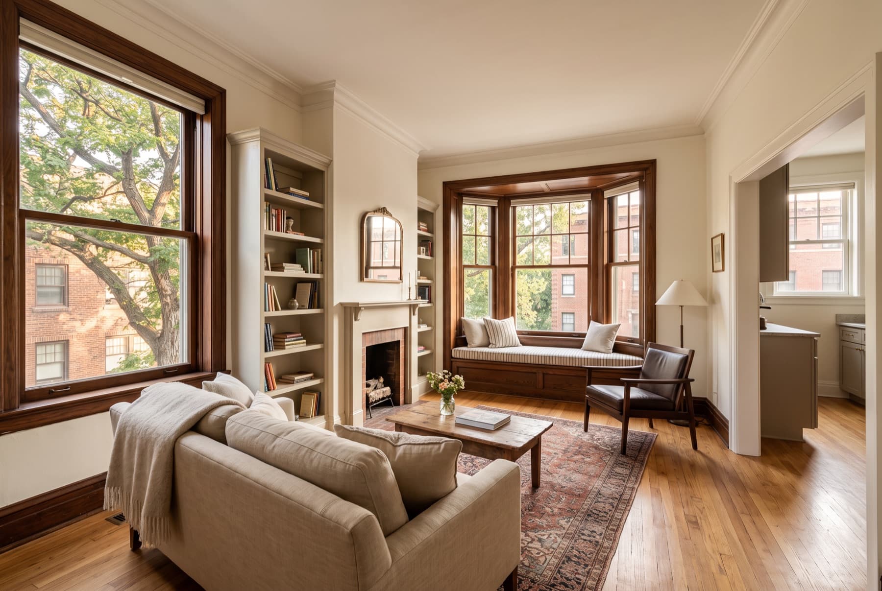 Two-bedroom condo in a 1920s brick building, Capitol Hill, Denver